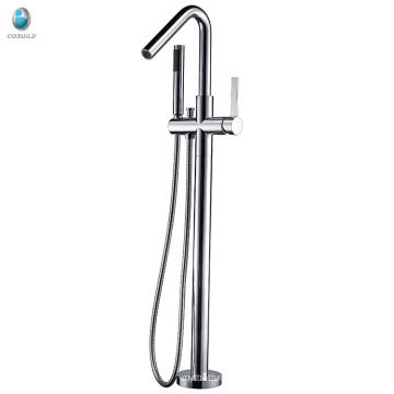 Simple bathroom style bathtub filler free standing tub faucet mixer